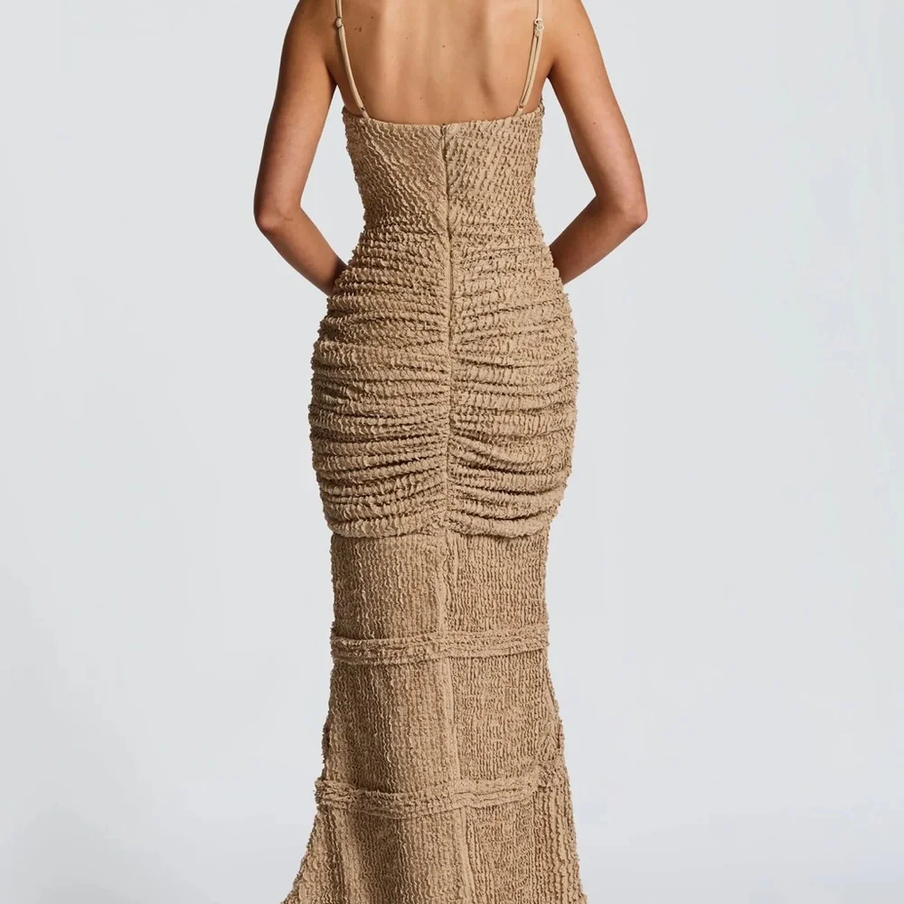 Elegant Beige Evening Gown - Picture 8 of 8